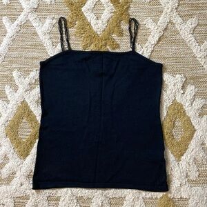 BLACK Cropped Tank Top